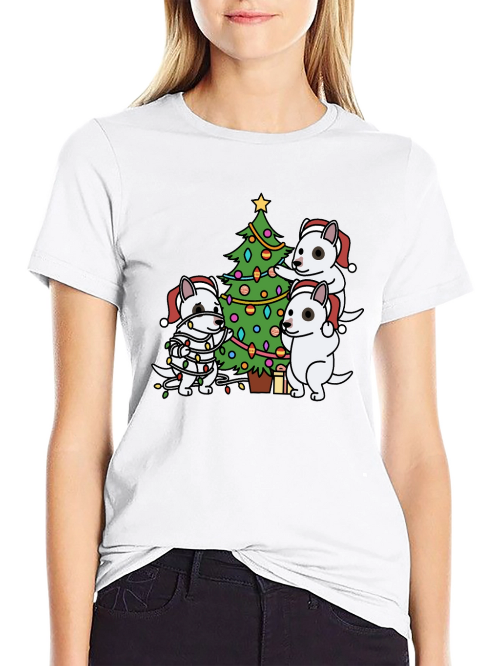 Festive Dog Christmas Tree T-Shirt