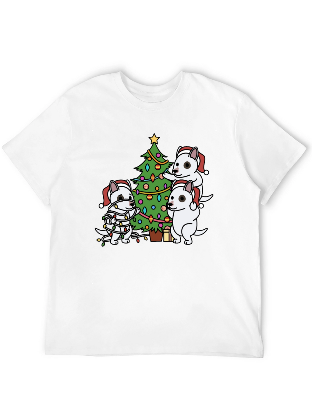Festive Dog Christmas Tree T-Shirt