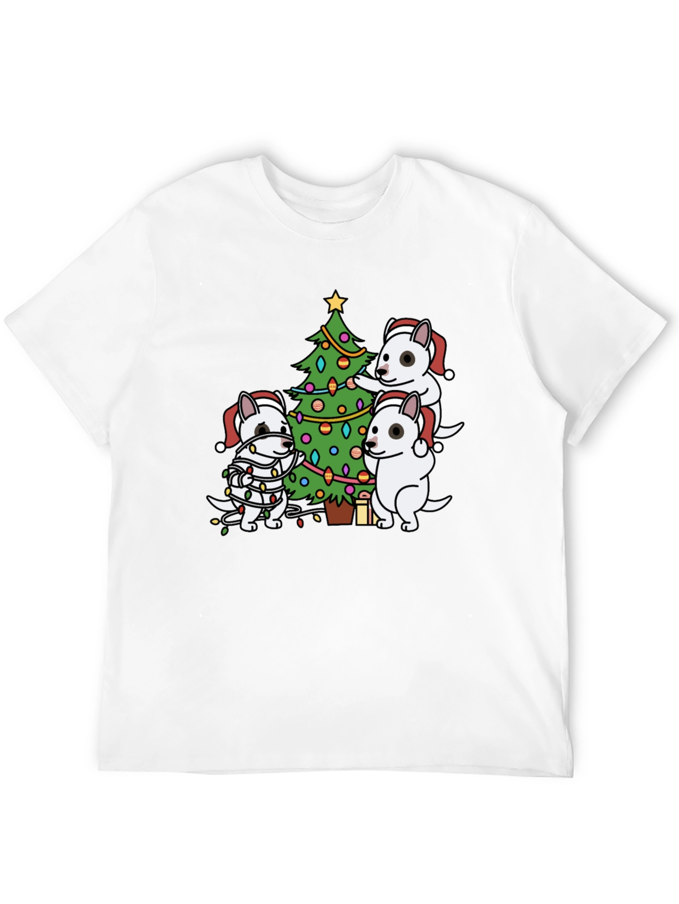 Festive Dog Christmas Tree T-Shirt