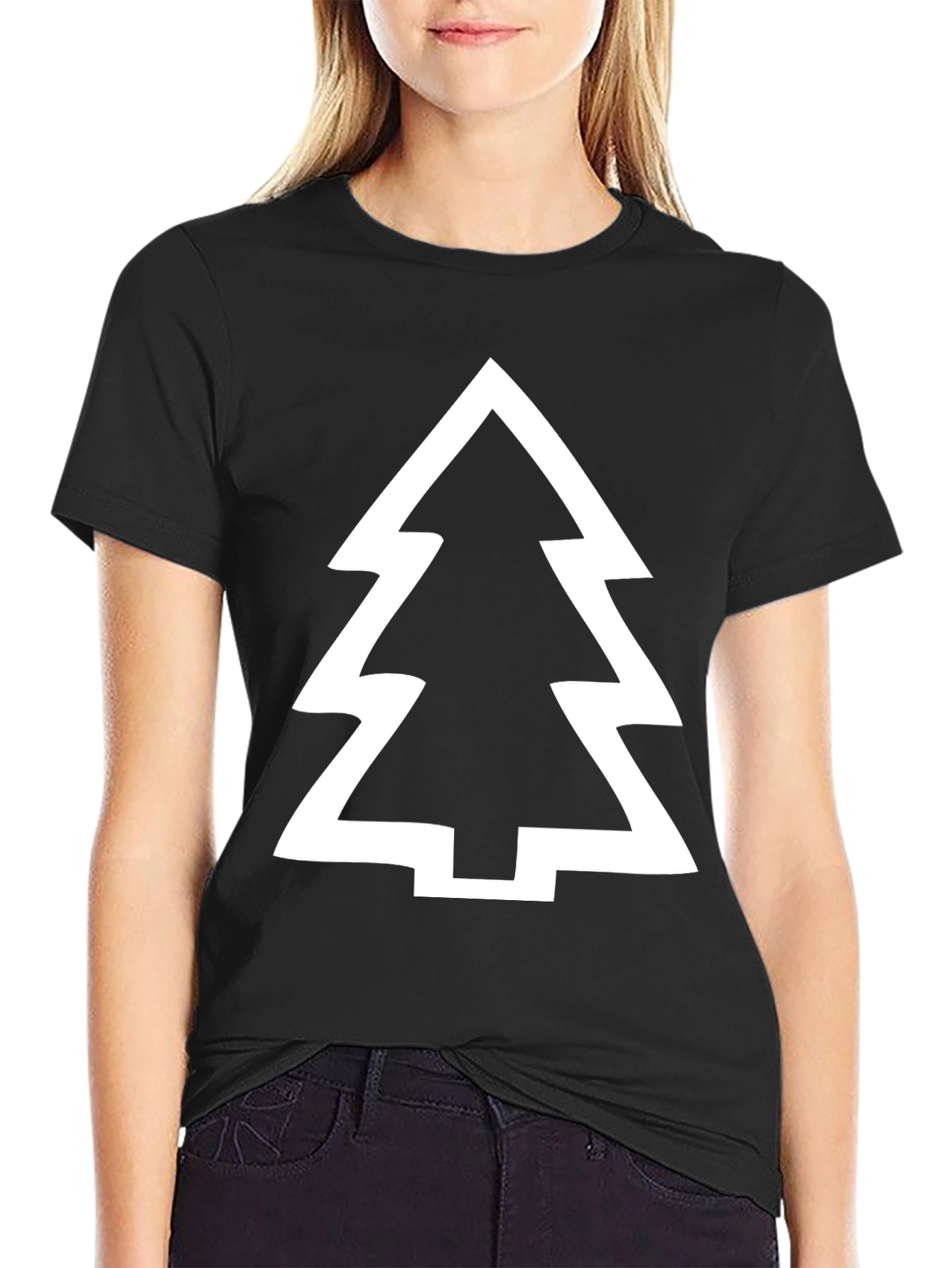 Modern Tree Graphic T-Shirt