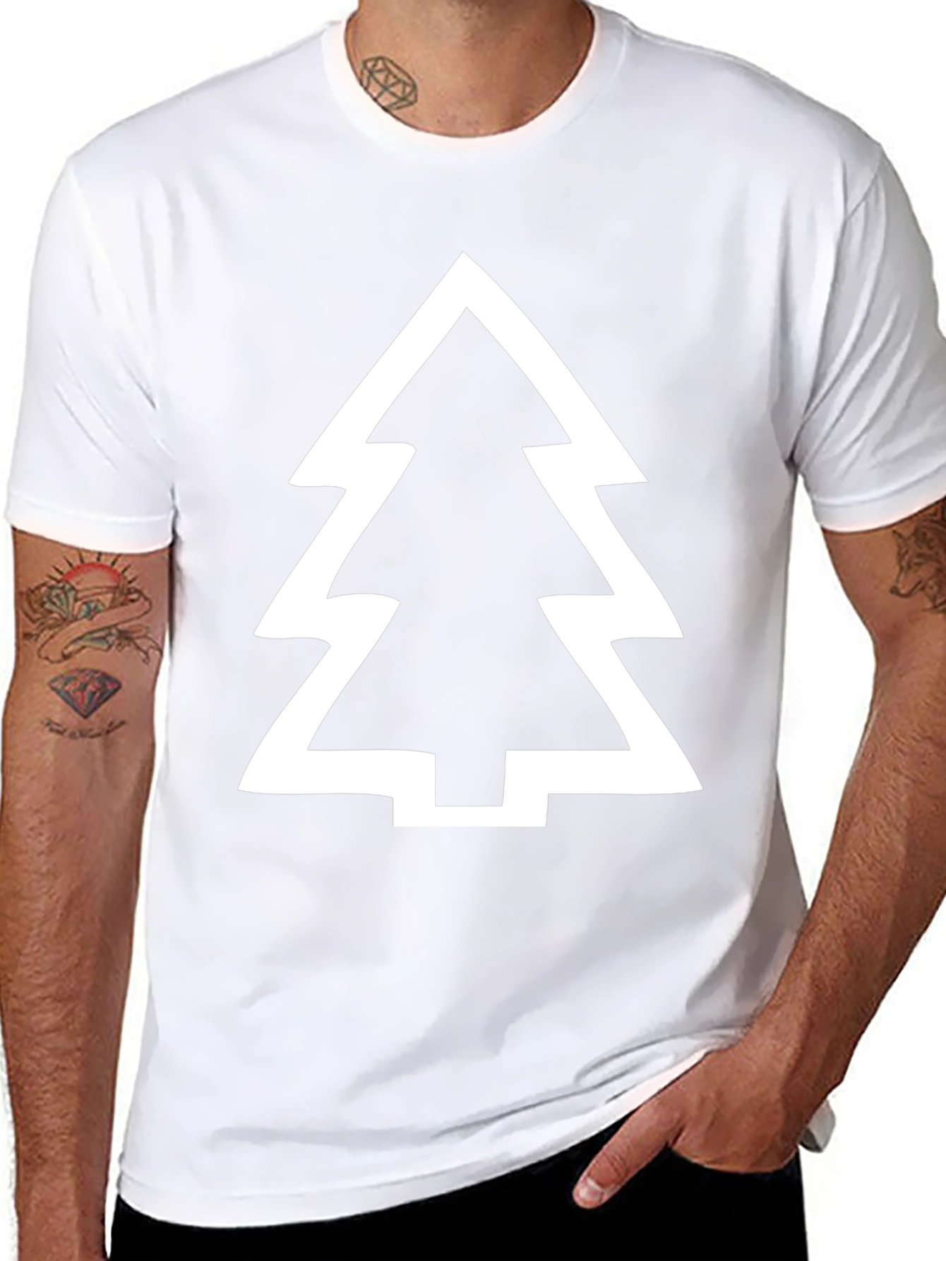 Modern Tree Graphic T-Shirt