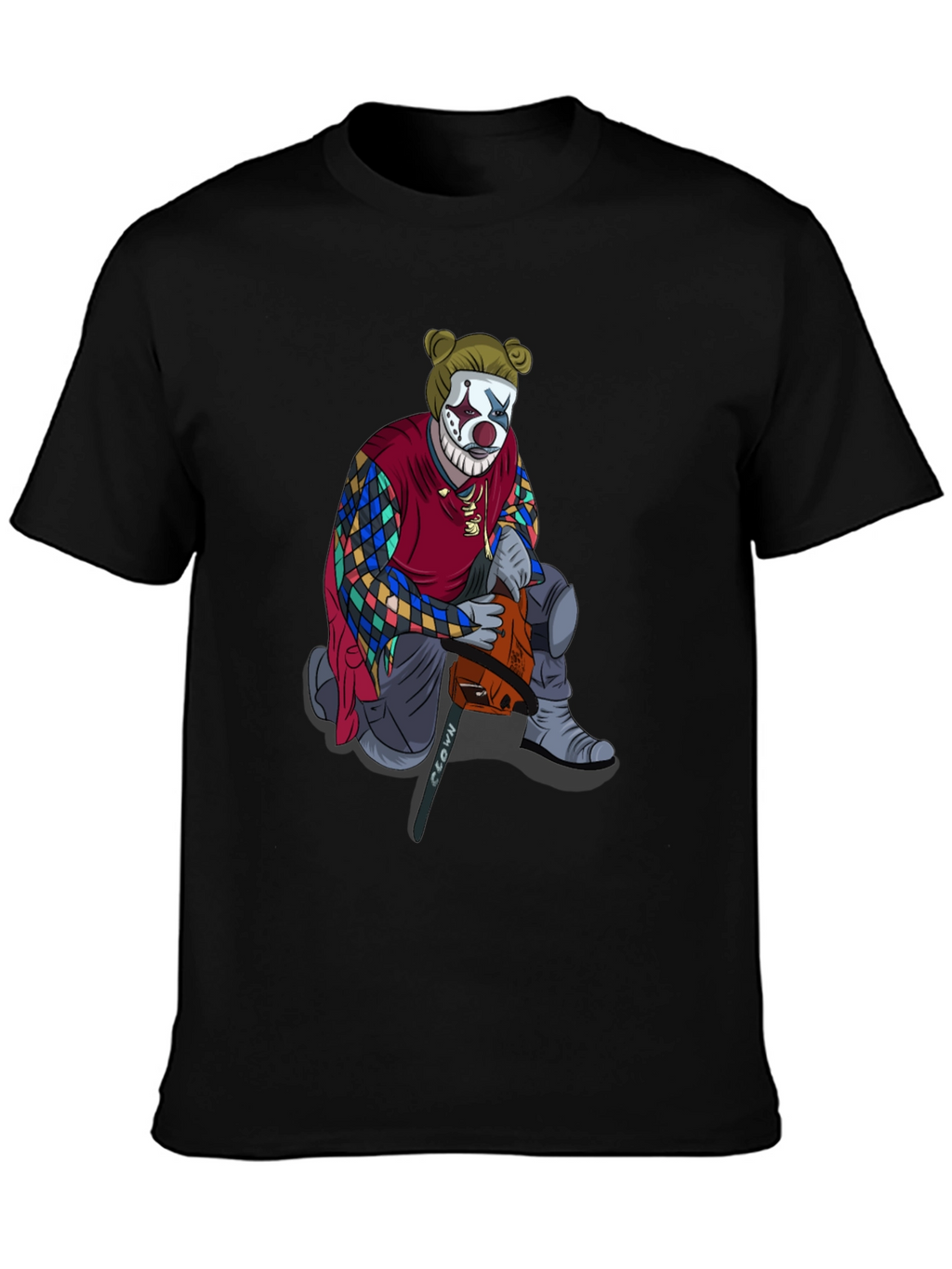 Clown Chainsaw Graphic Tee - Bold Streetwear Style