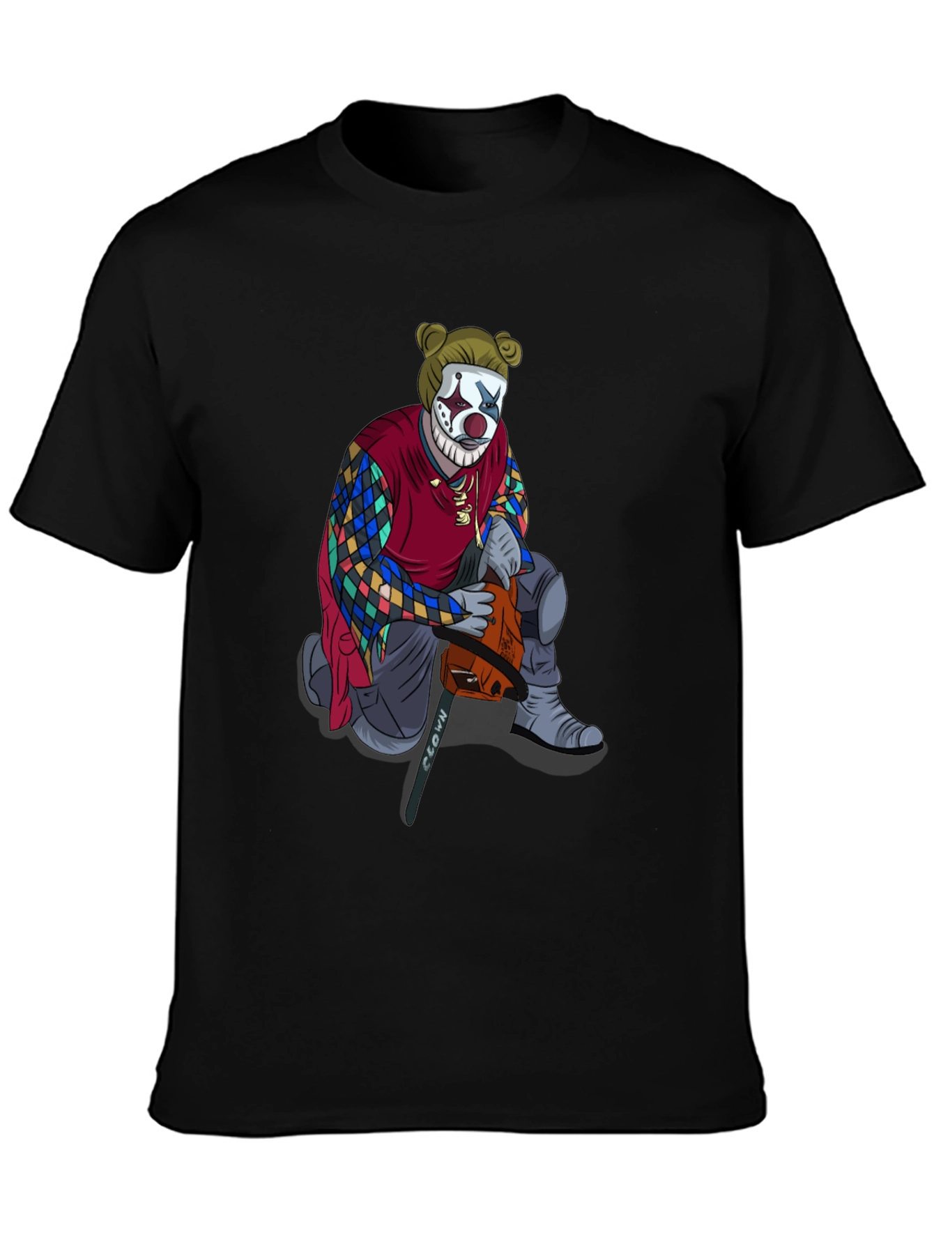 Clown Chainsaw Graphic Tee - Bold Streetwear Style