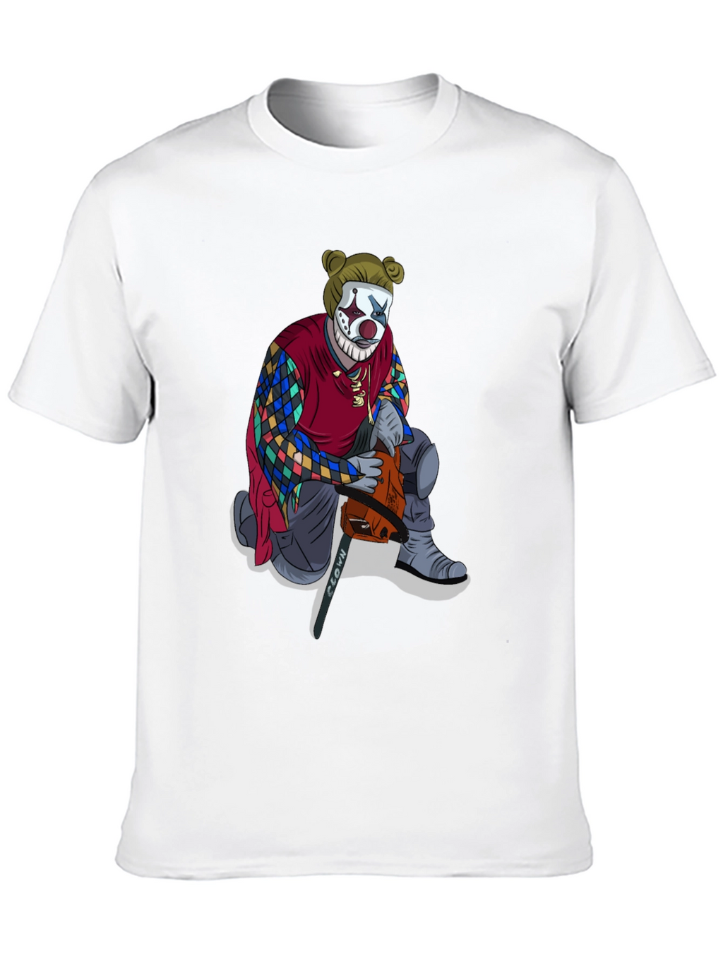 Clown Chainsaw Graphic Tee - Bold Streetwear Style
