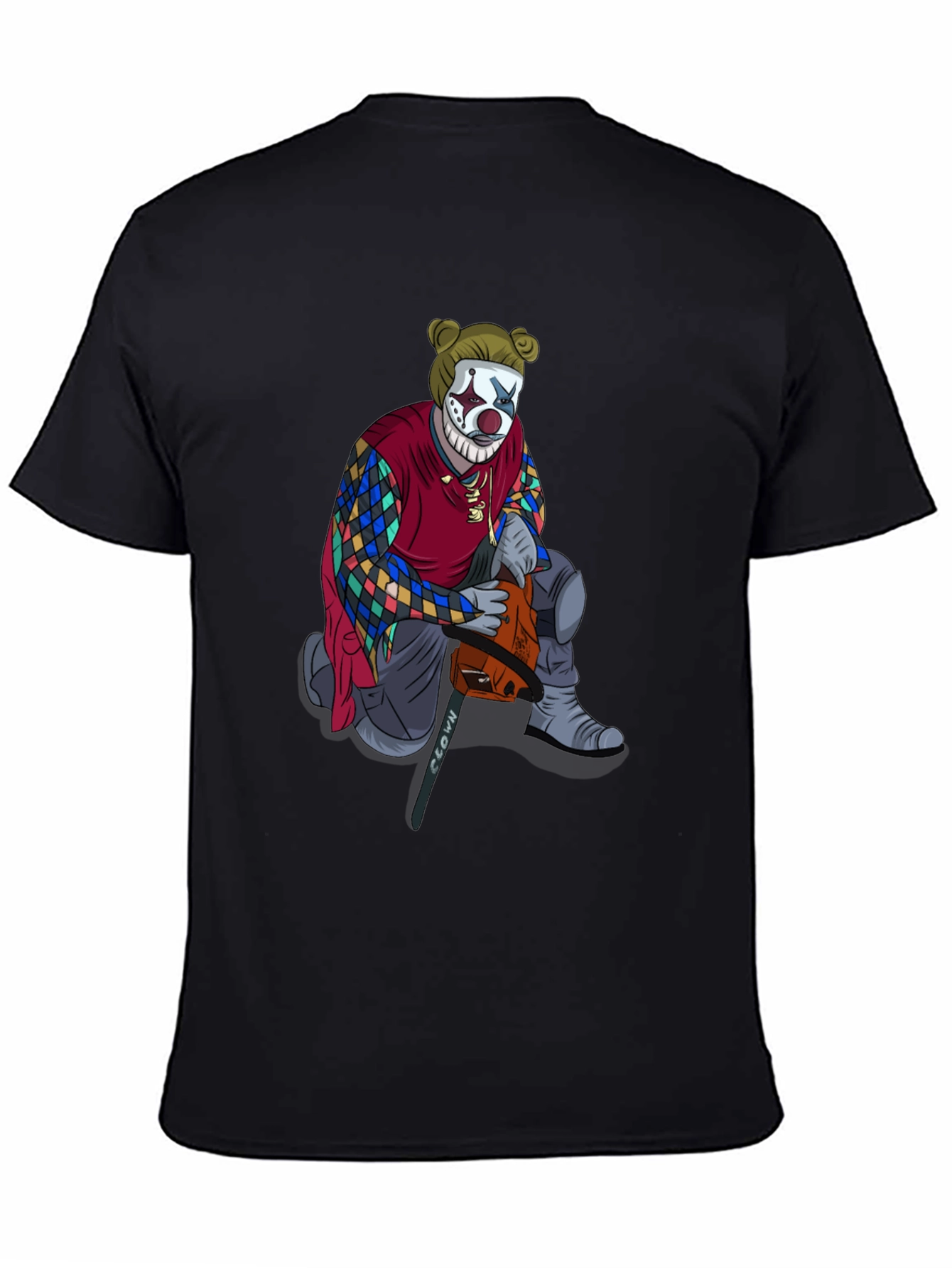 Clown Chainsaw Graphic Tee - Bold Streetwear Style