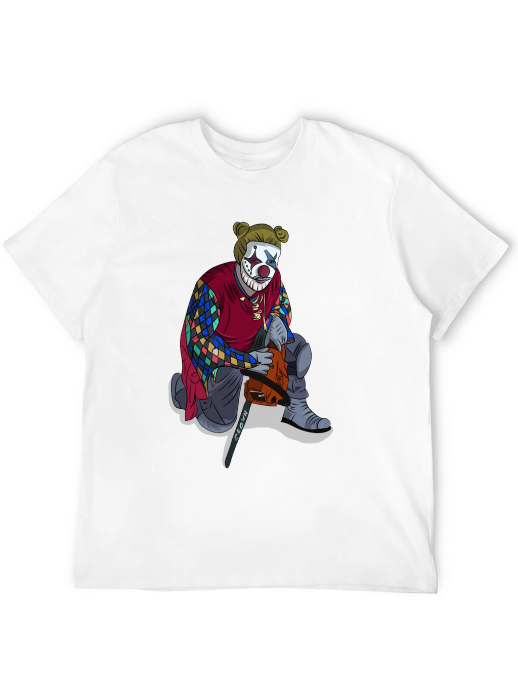 Clown Chainsaw Graphic Tee - Bold Streetwear Style