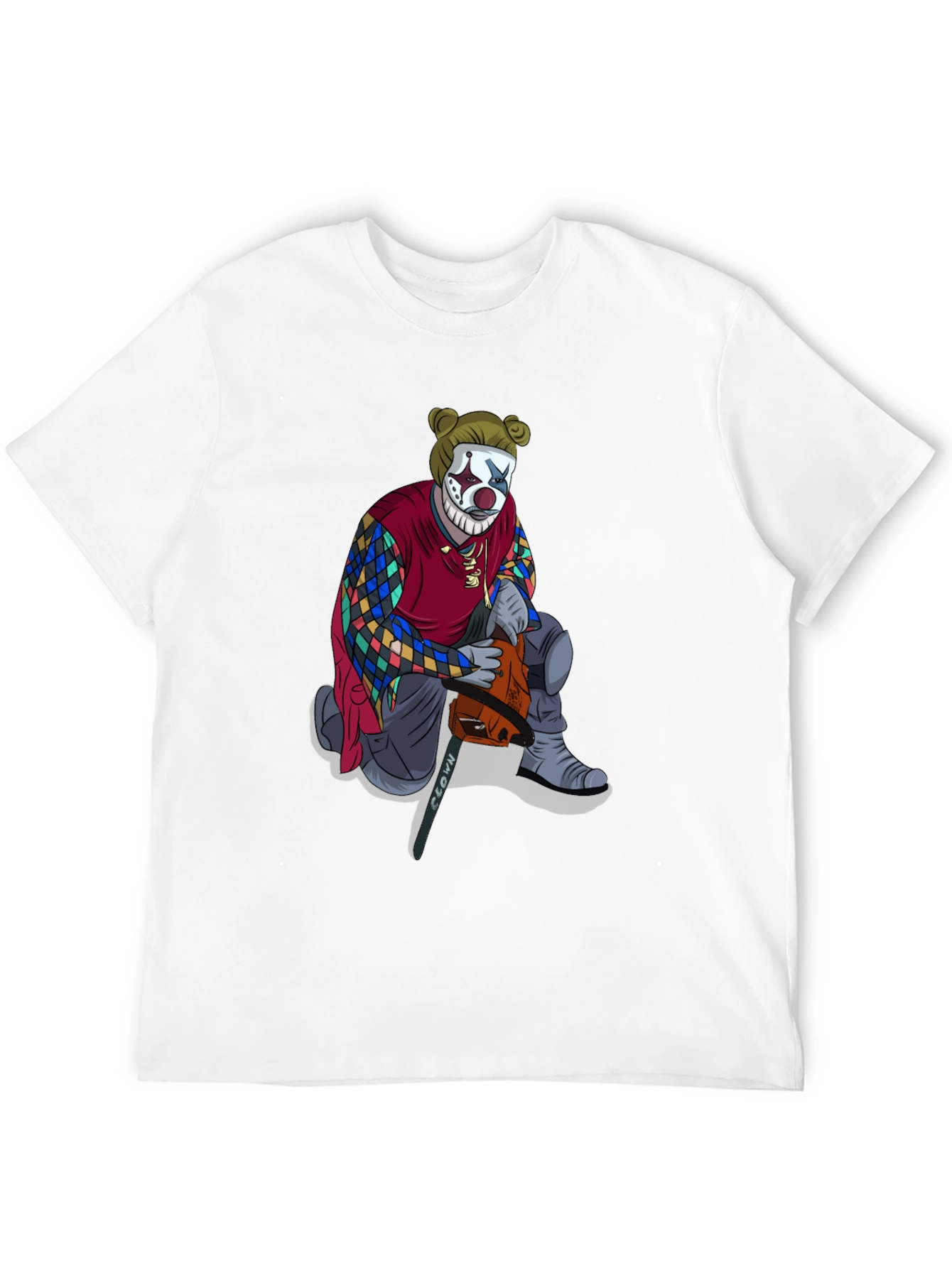 Clown Chainsaw Graphic Tee - Bold Streetwear Style