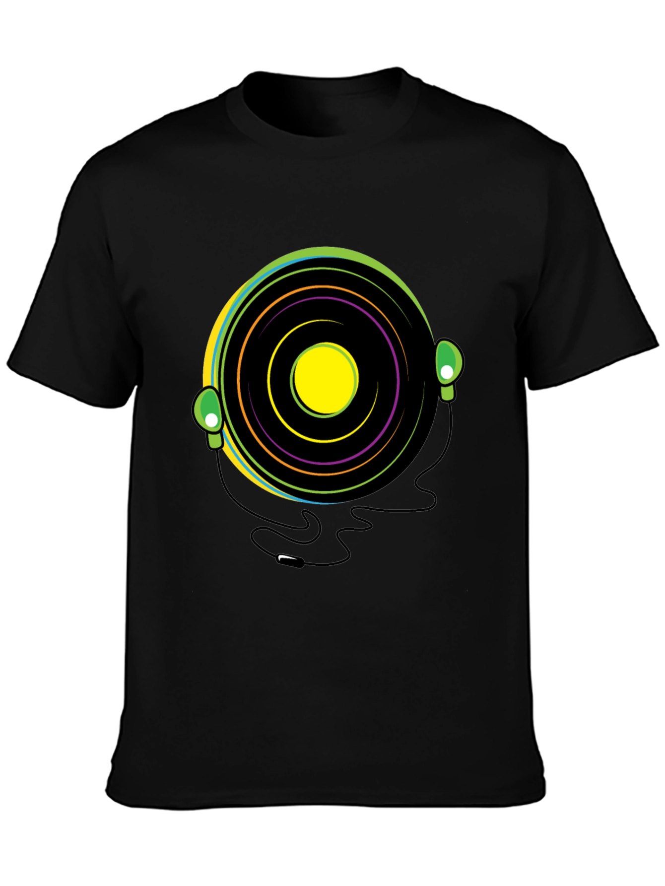 Groovy Vinyl Record Headphone T-Shirt