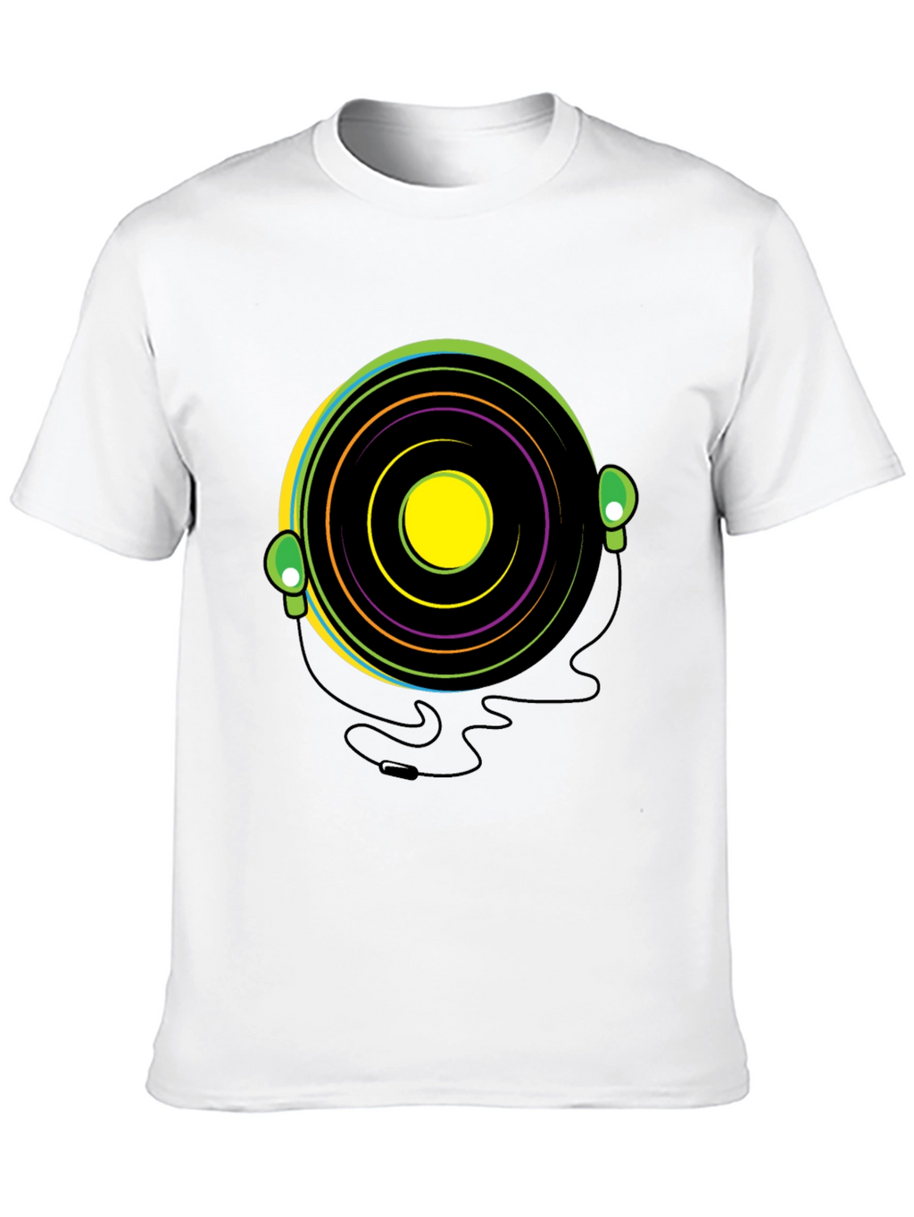 Groovy Vinyl Record Headphone T-Shirt