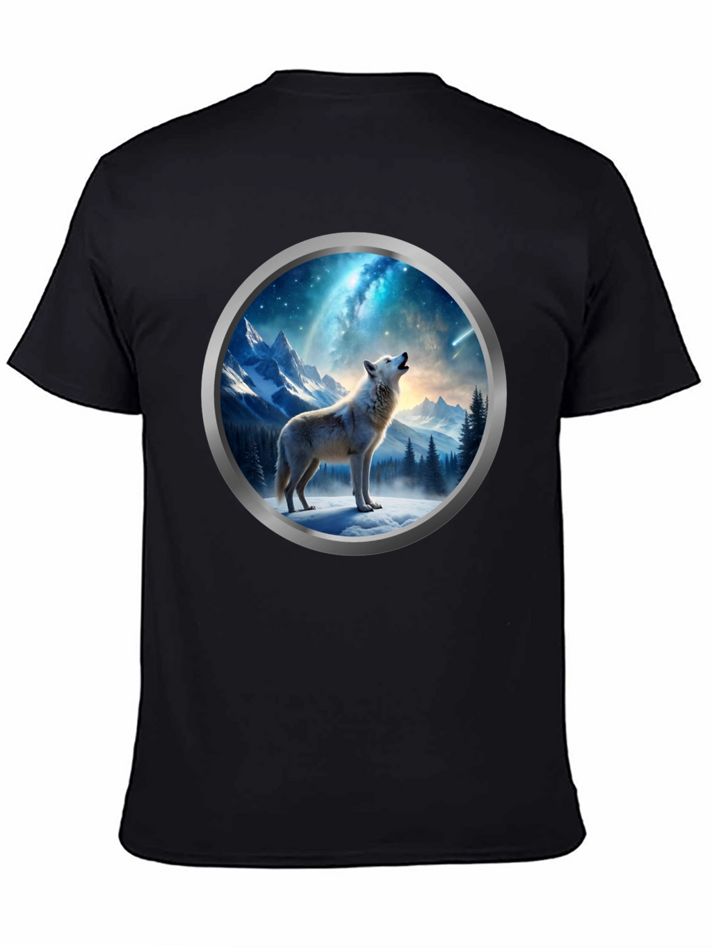 Wolf Howling at Moon T-Shirt