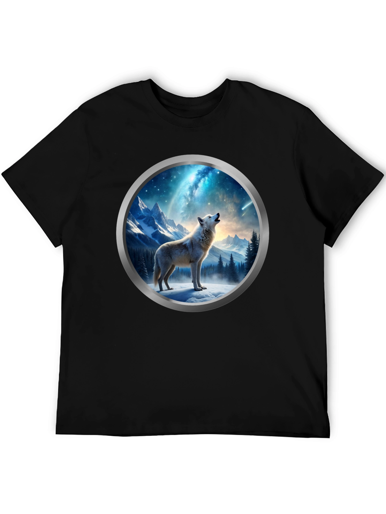 Wolf Howling at Moon T-Shirt