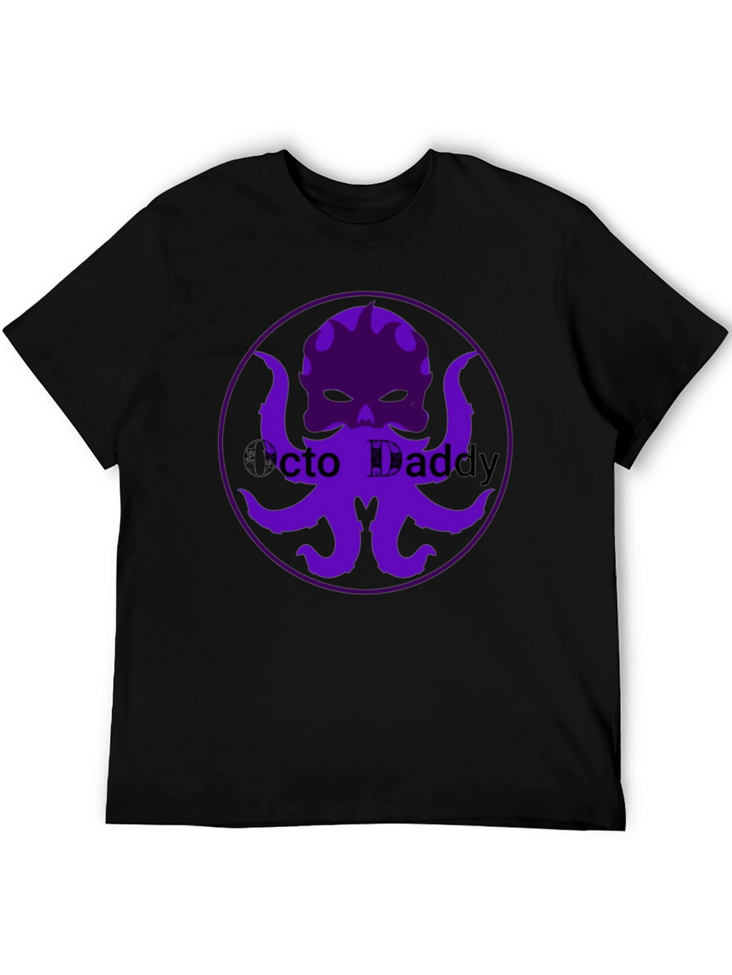 Octo Daddy Graphic T-Shirt - Black