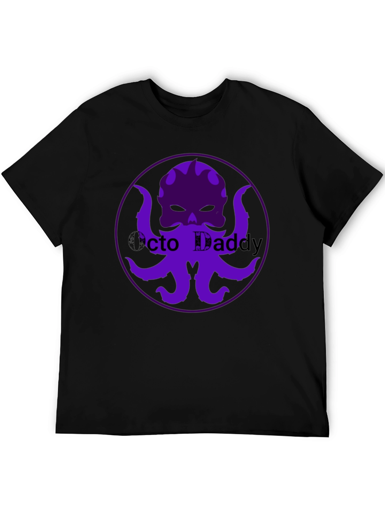 Octo Daddy Graphic T-Shirt - Black