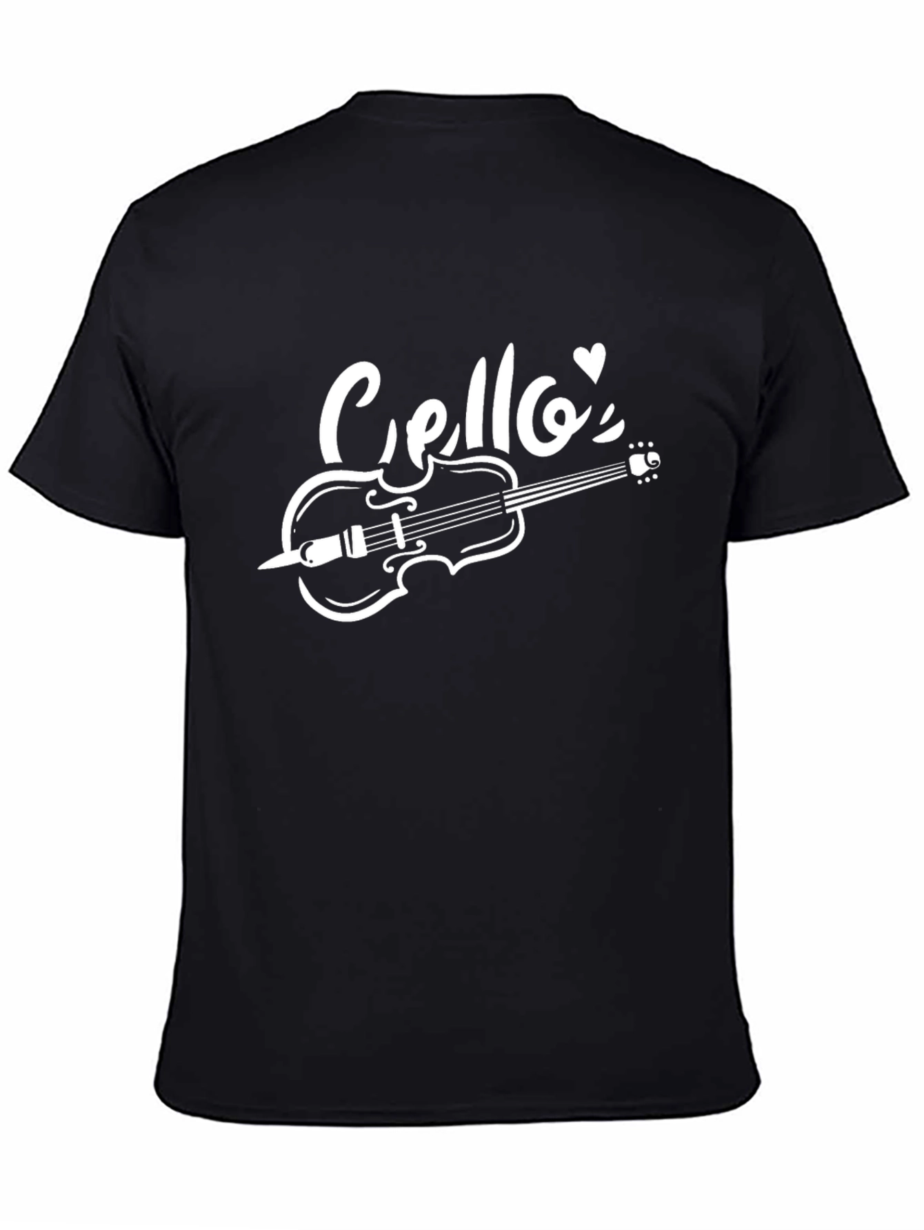 Cello Music T-Shirt - Black Graphic Tee