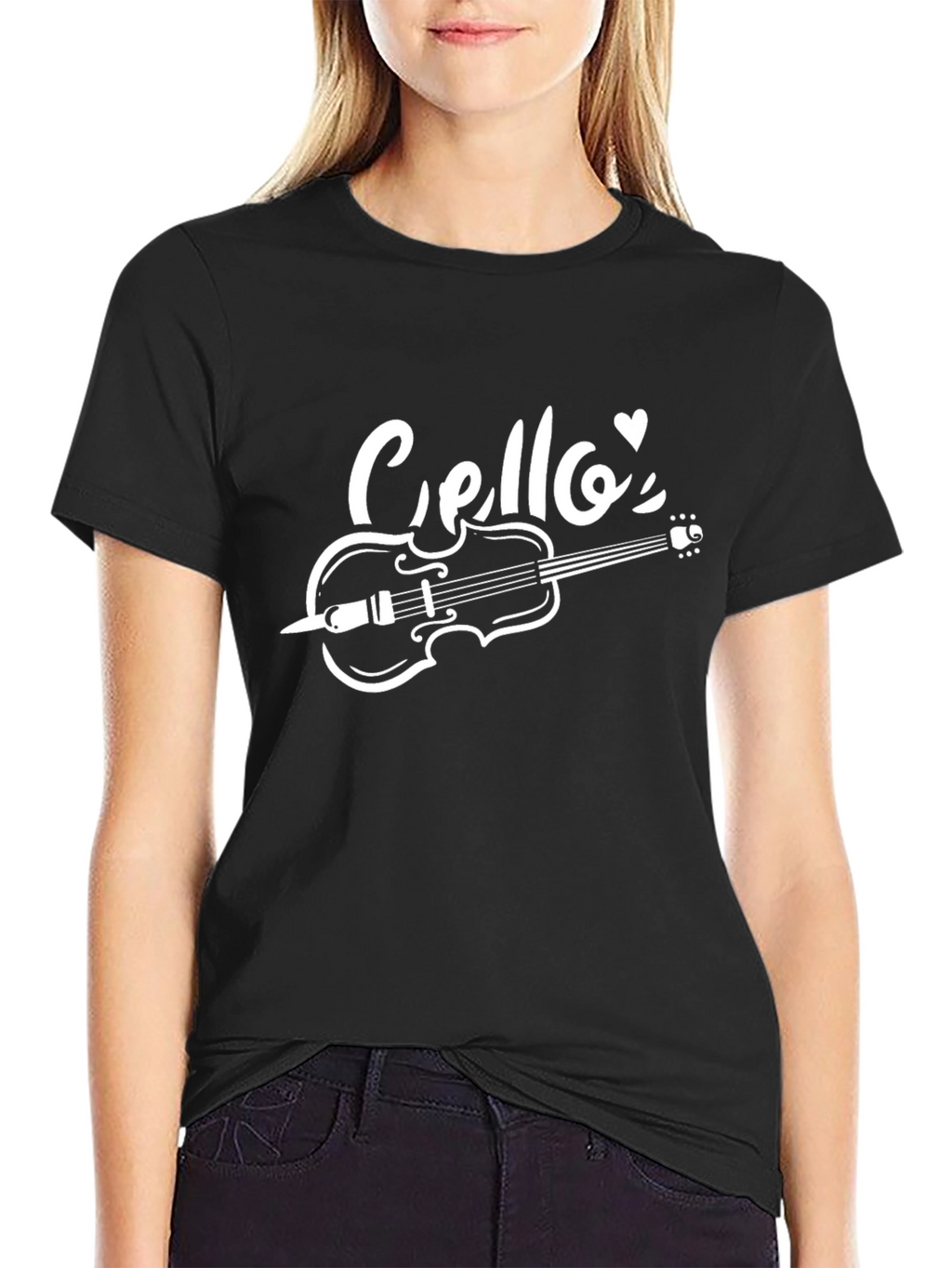 Cello Music T-Shirt - Black Graphic Tee