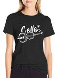 Cello Music T-Shirt - Black Graphic Tee