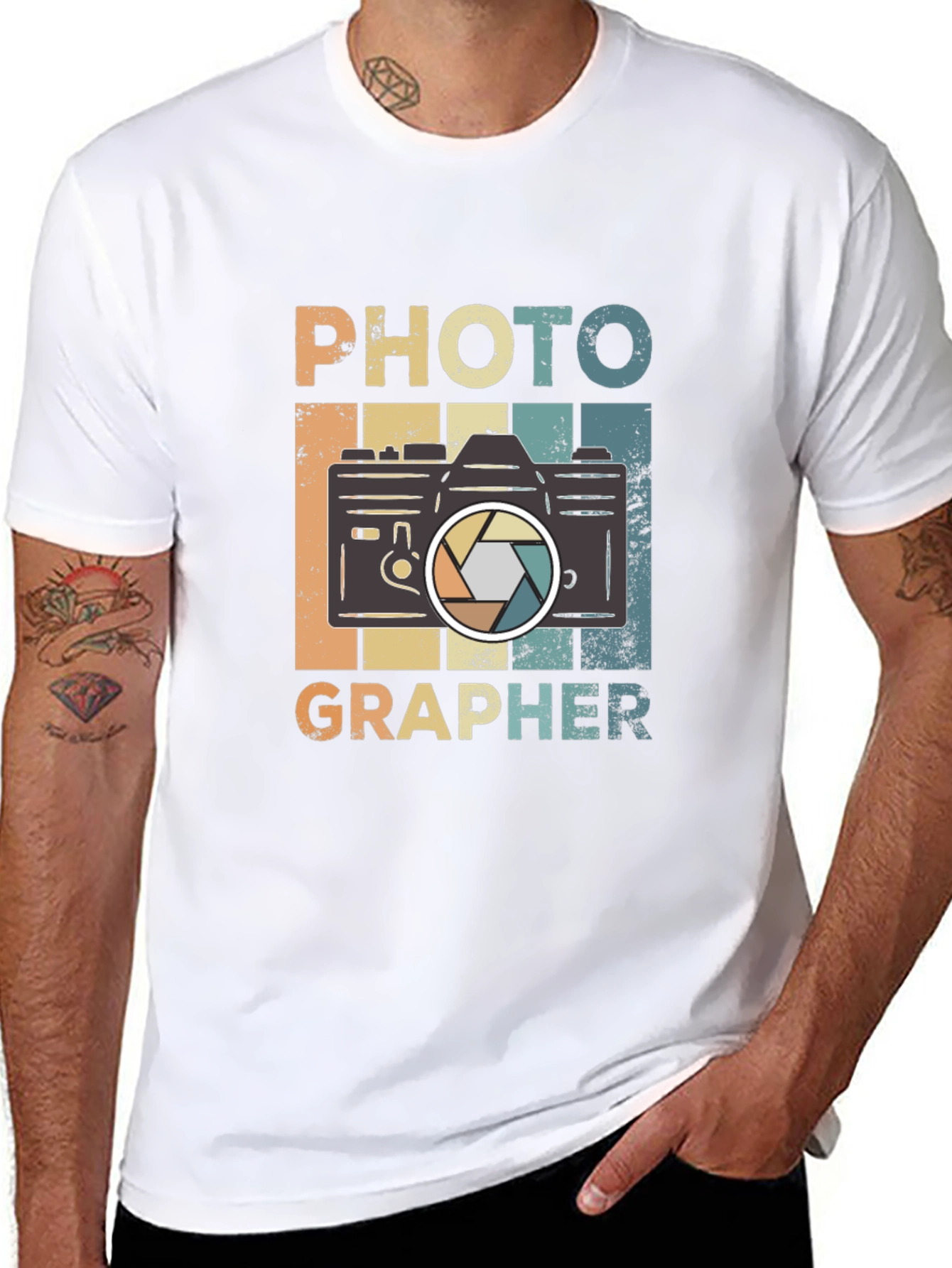 Photographer Retro Camera Graphic T-Shirt