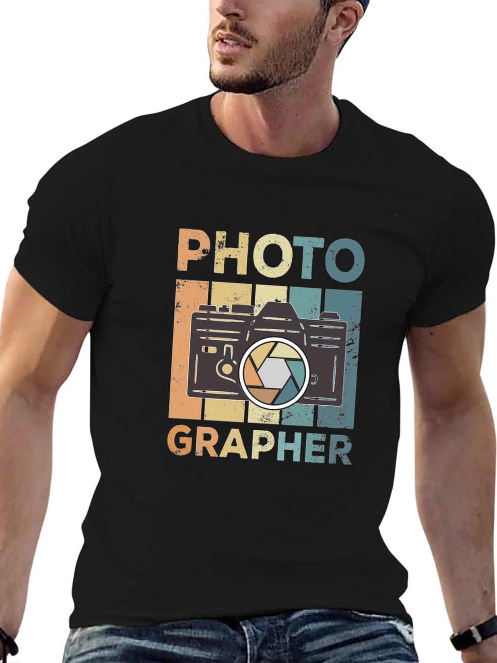 Photographer Retro Camera Graphic T-Shirt