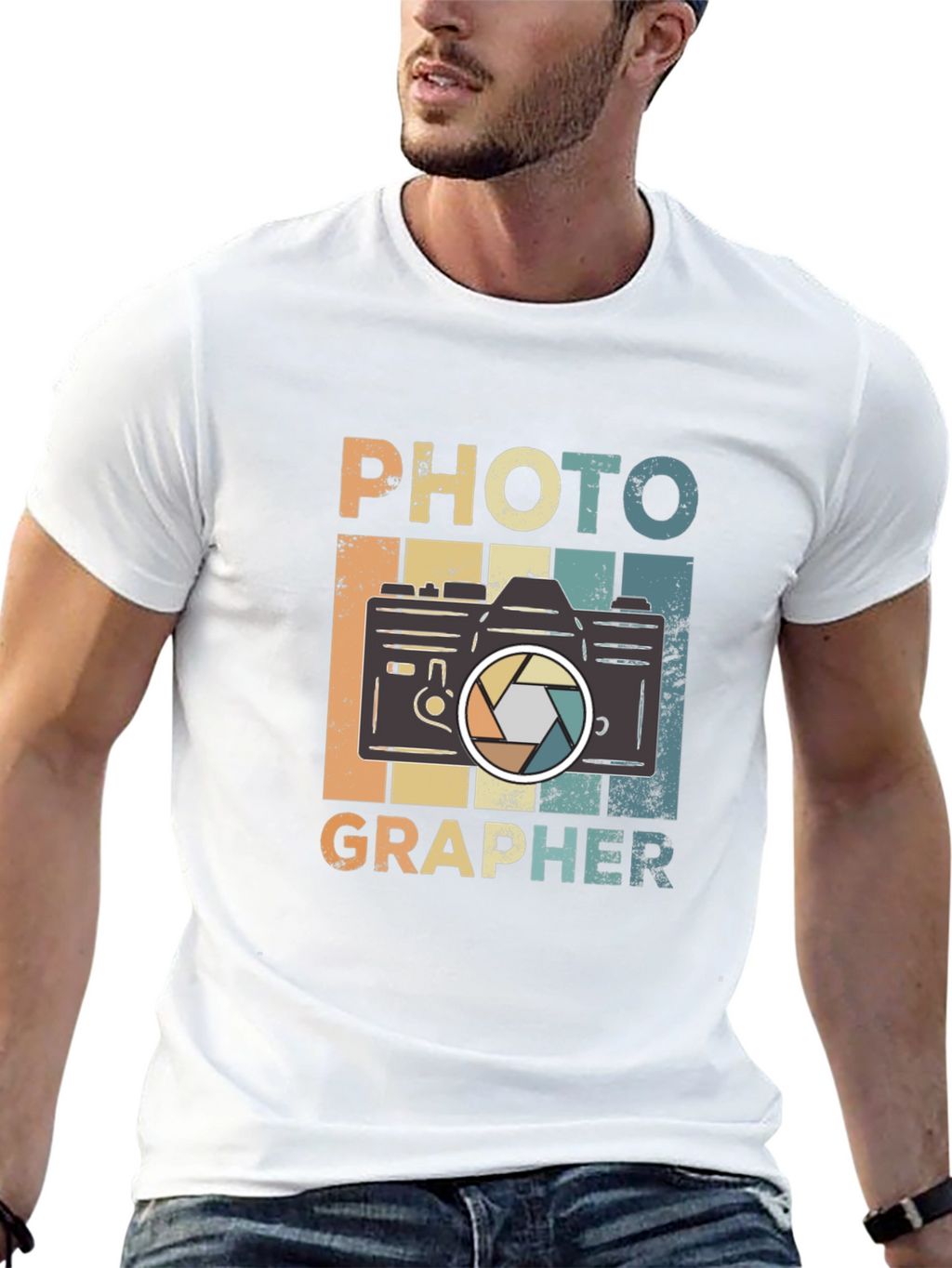 Photographer Retro Camera Graphic T-Shirt