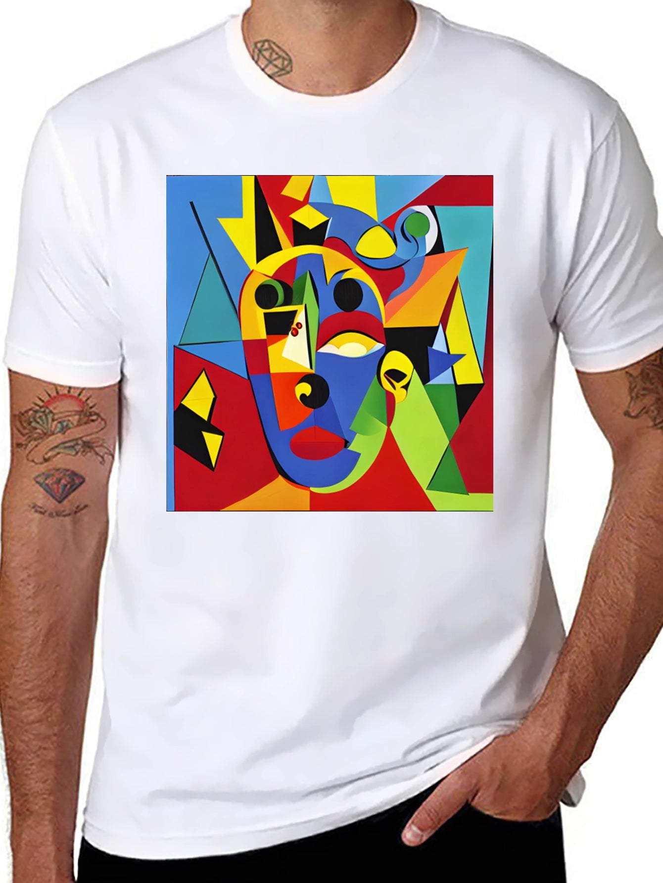 Abstract Art Graphic Tee - Modern Art T-Shirt