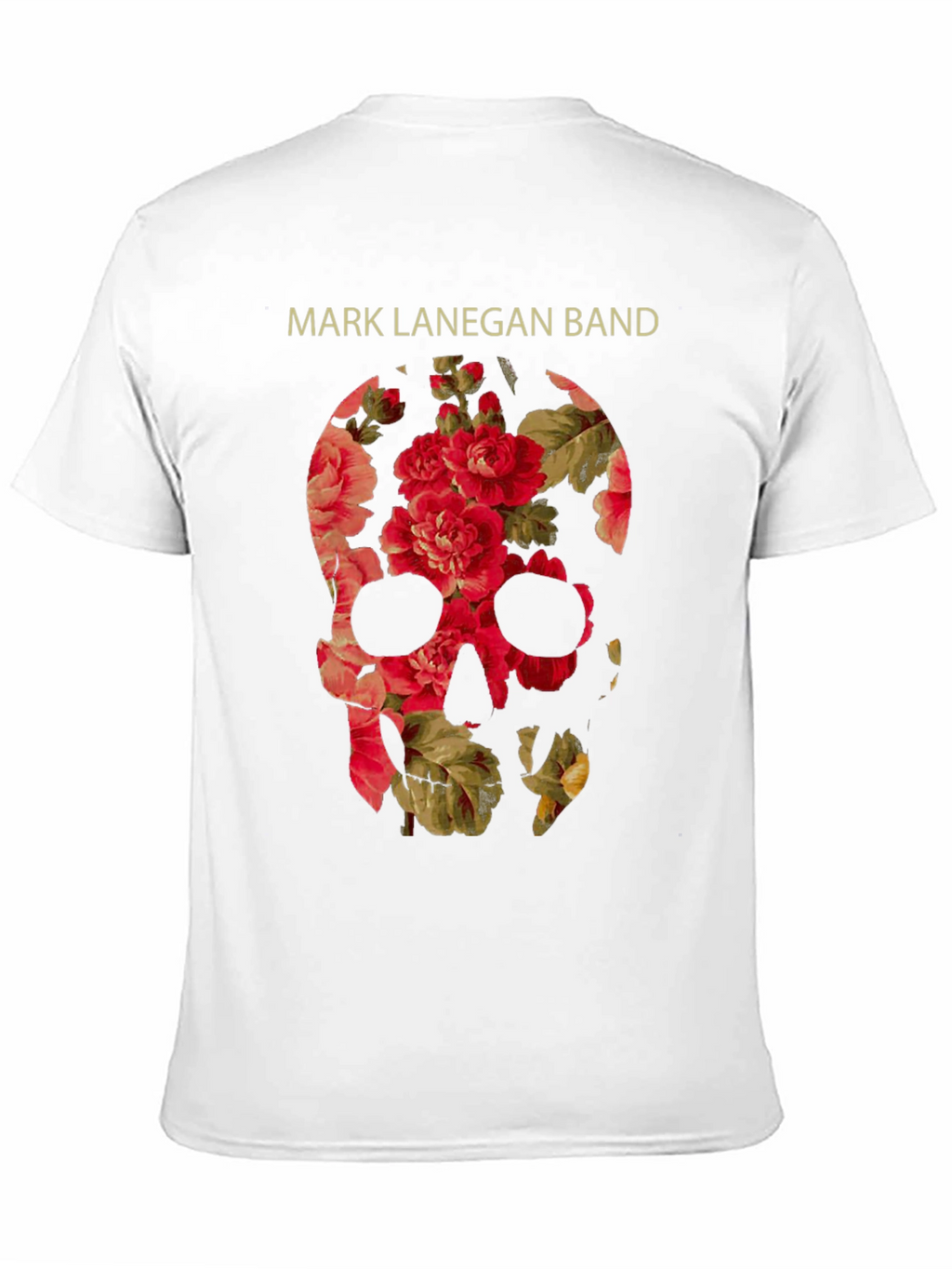 Mark Lanegan Band Floral Skull T-Shirt