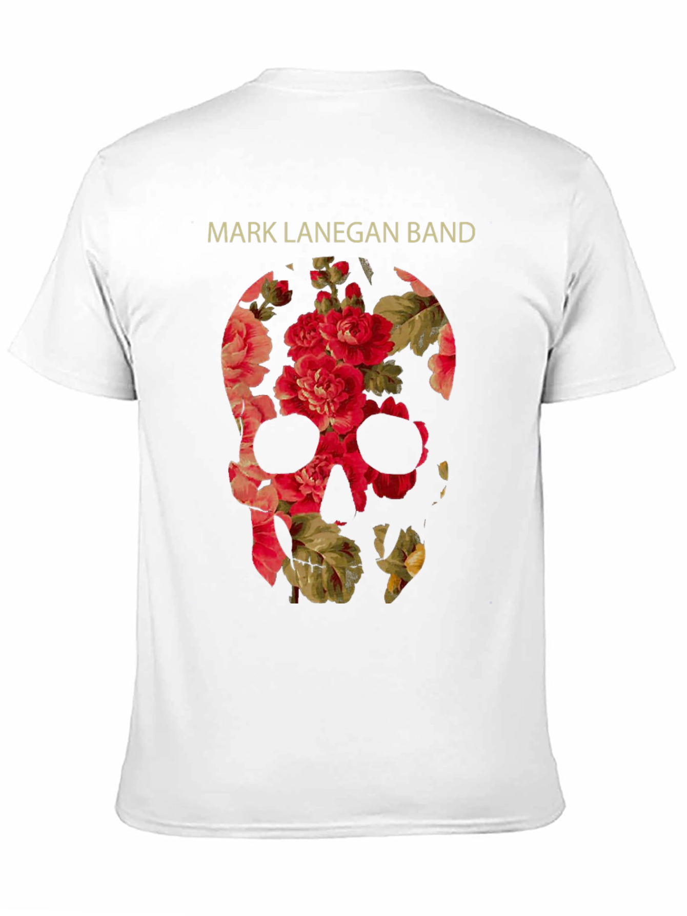 Mark Lanegan Band Floral Skull T-Shirt
