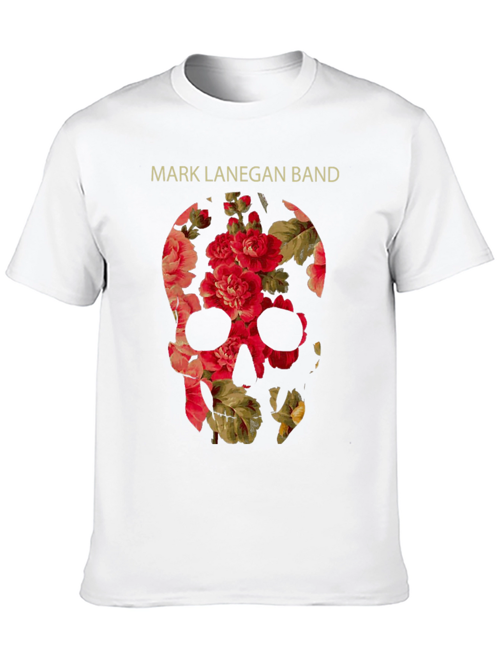 Mark Lanegan Band Floral Skull T-Shirt