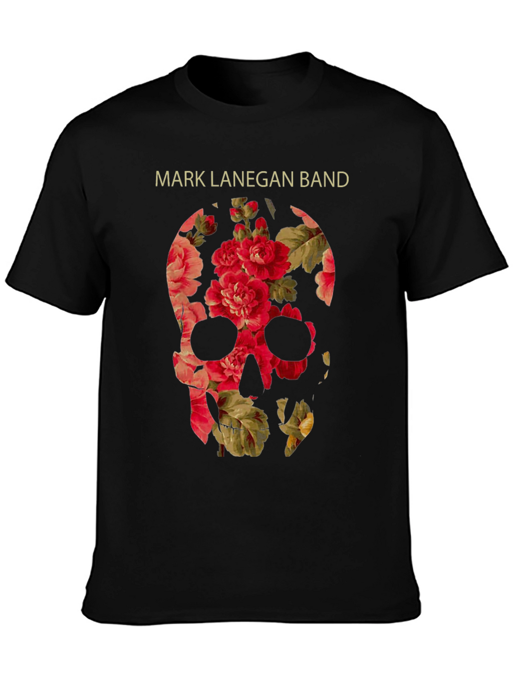 Mark Lanegan Band Floral Skull T-Shirt
