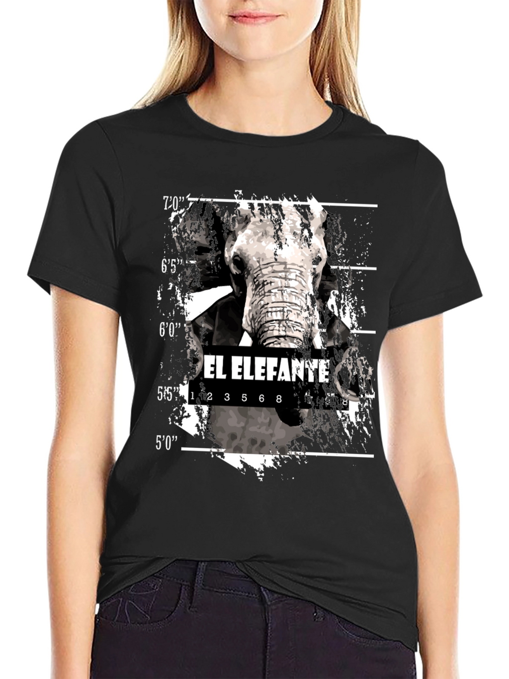 El Elefante Mugshot T-Shirt - Black