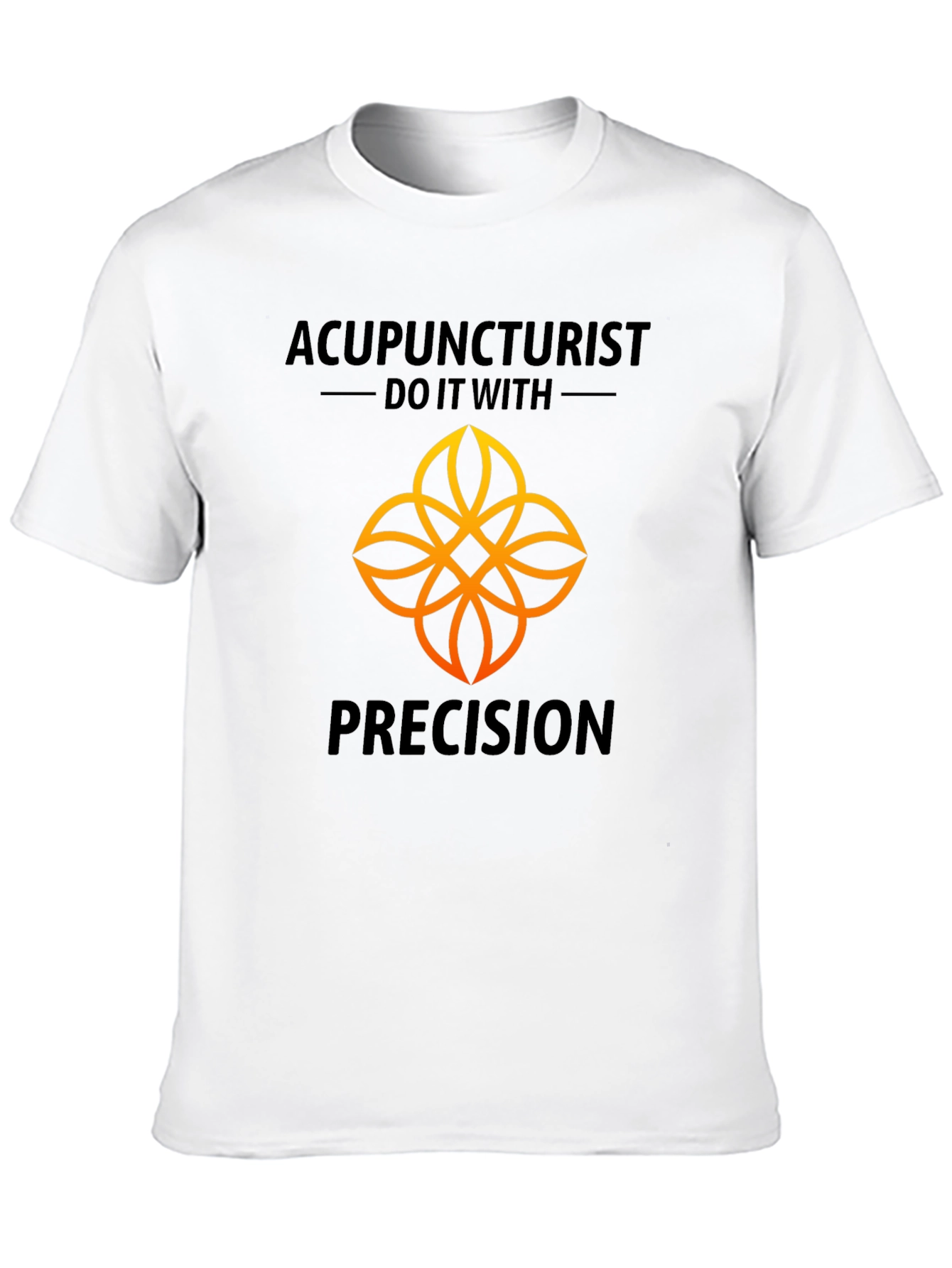 Acupuncturist Precision Black Graphic T-Shirt