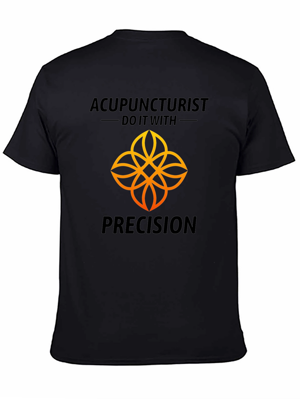 Acupuncturist Precision Black Graphic T-Shirt