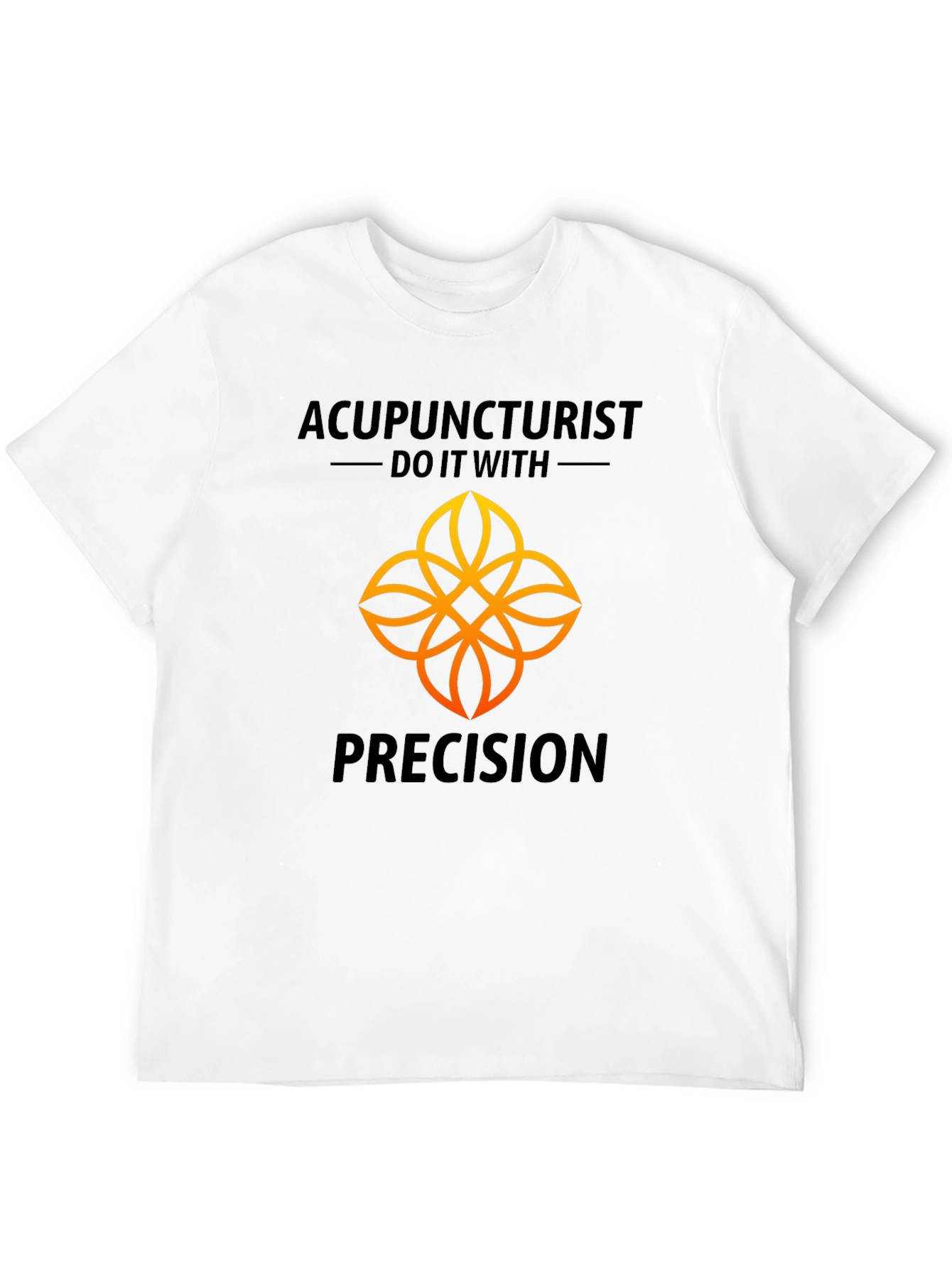 Acupuncturist Precision Black Graphic T-Shirt