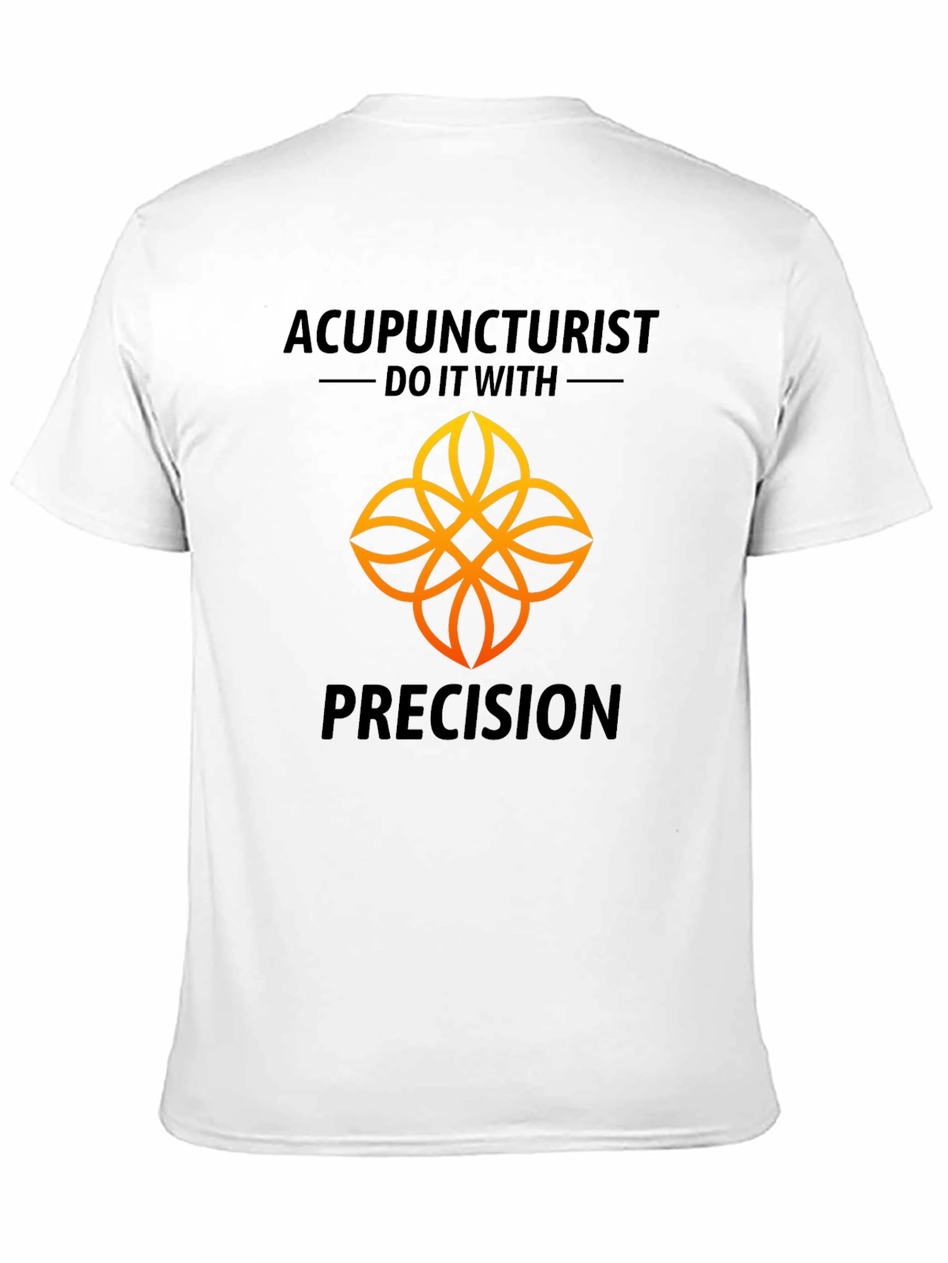Acupuncturist Precision Black Graphic T-Shirt