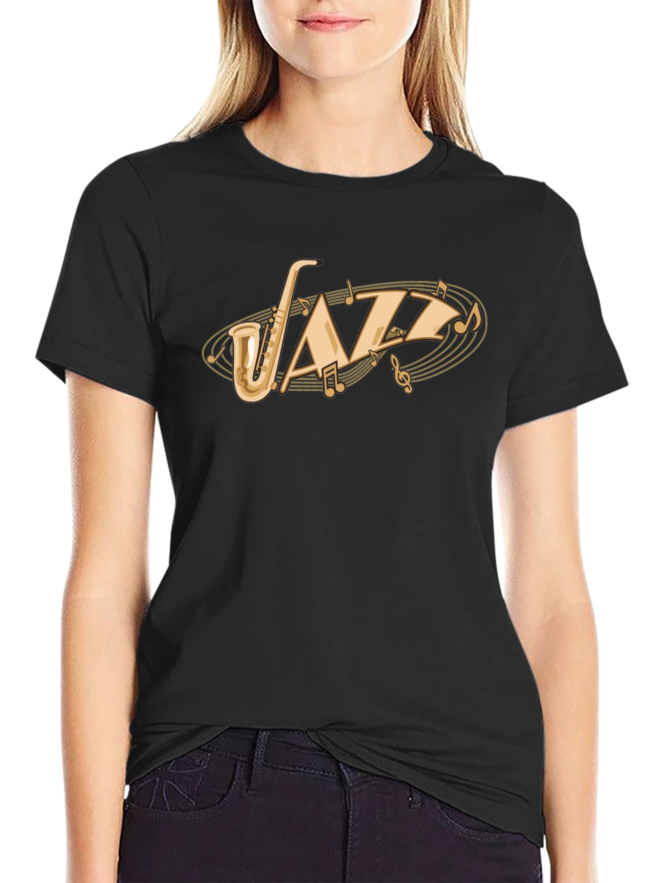 Jazz Saxophone Graphic Tee - Cool Music Lover Shirt