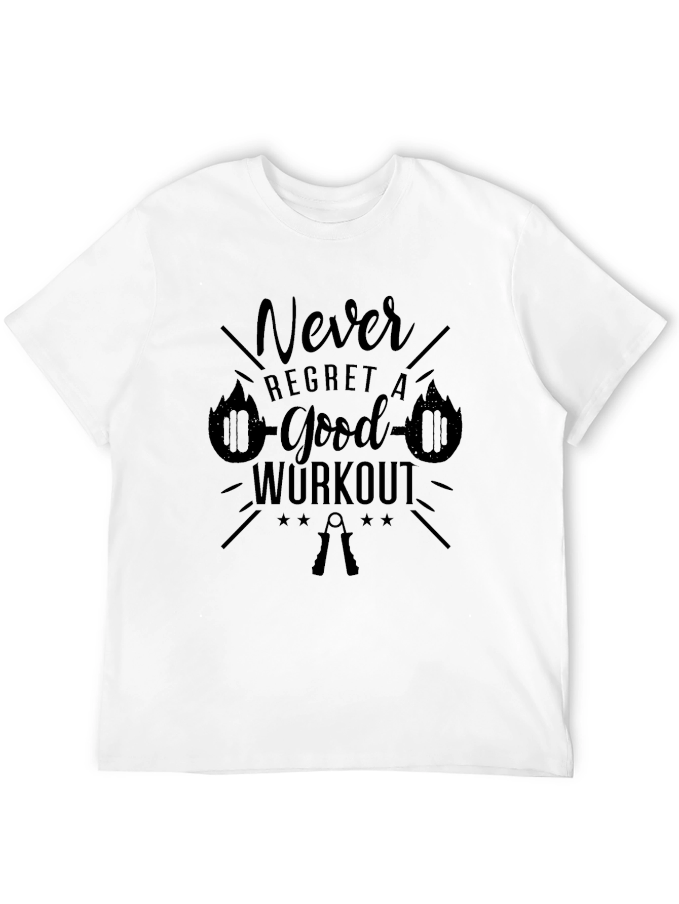 Never Regret Good Workout Graphic Tee