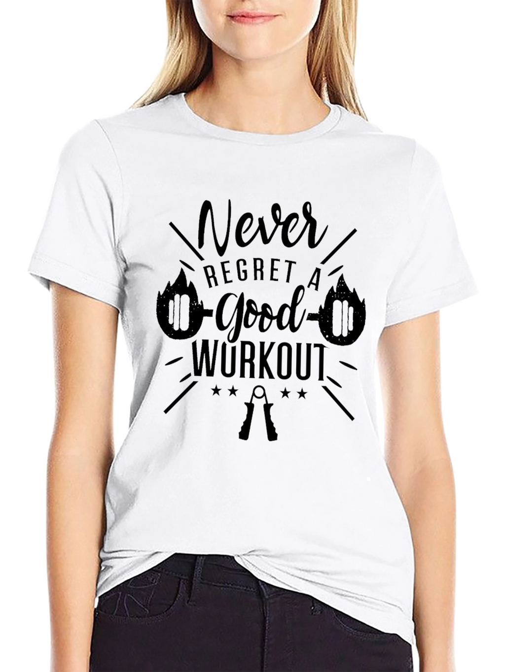 Never Regret Good Workout Graphic Tee
