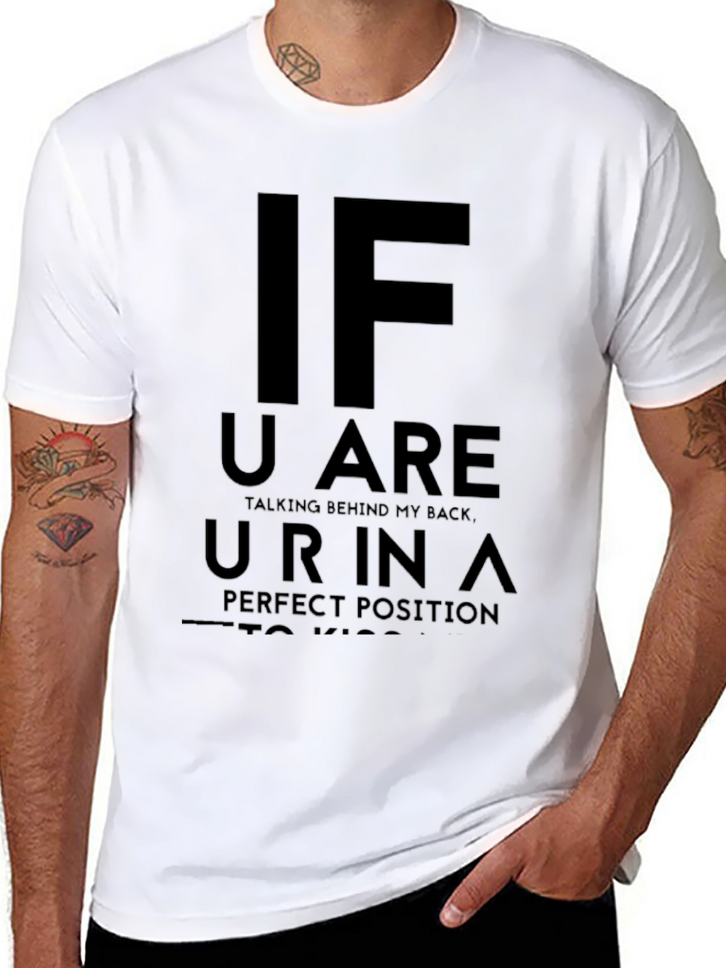 Funny Graphic Tee - Talking Behind My Back T-Shirt