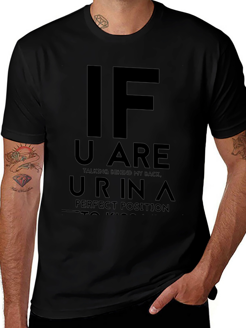 Funny Graphic Tee - Talking Behind My Back T-Shirt