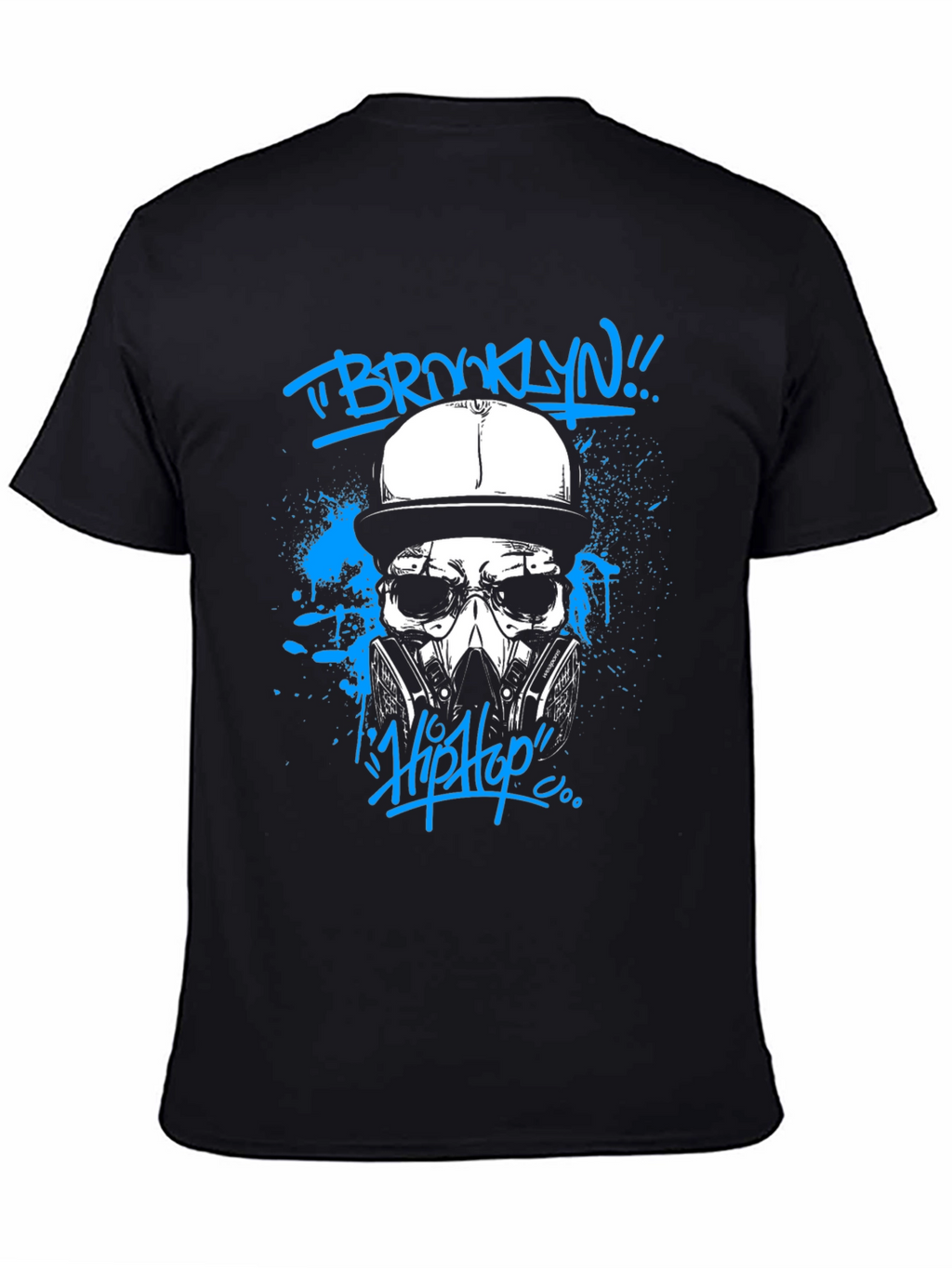 Brooklyn Hip Hop Graphic T-Shirt - Black