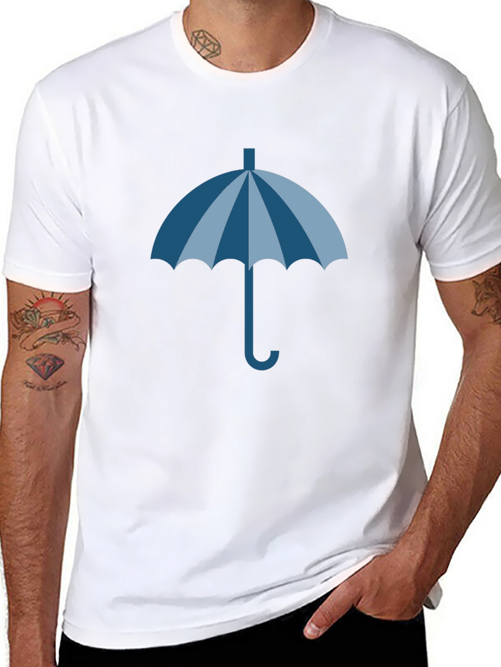 Umbrella Graphic Tee - Stylish Weather Ready Design