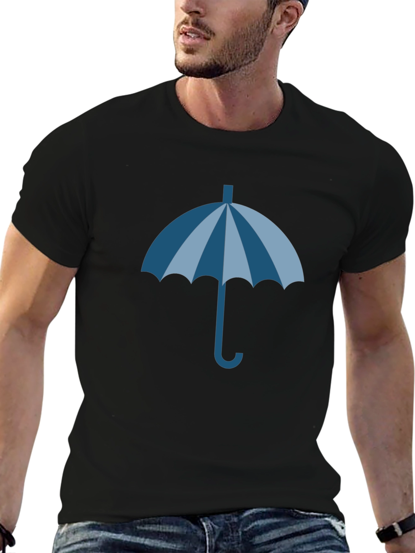 Umbrella Graphic Tee - Stylish Weather Ready Design