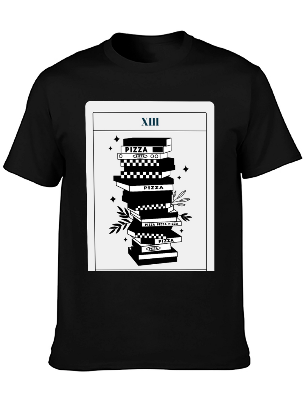 Pizza Tarot T-Shirt - Death Card Parody