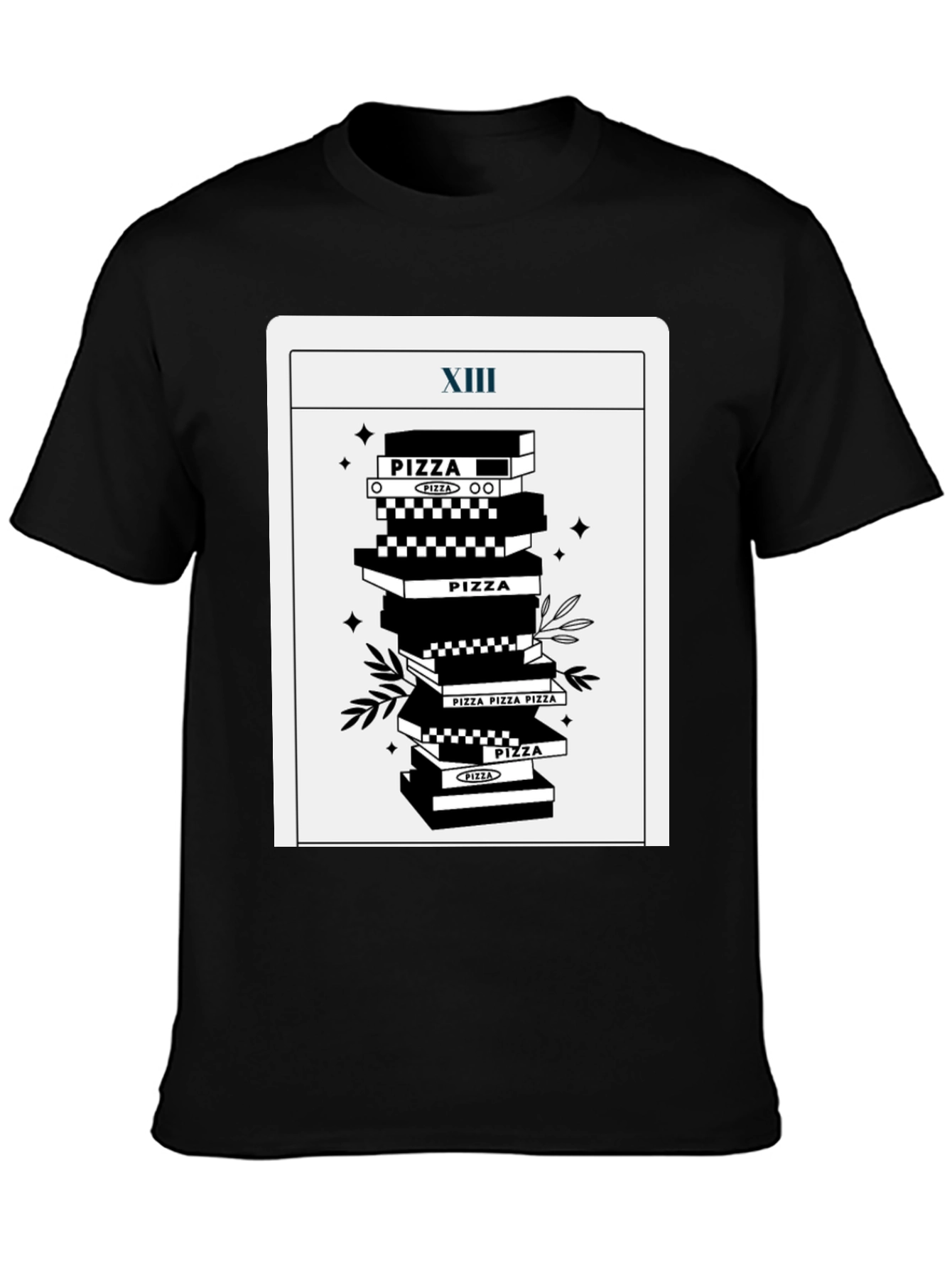 Pizza Tarot T-Shirt - Death Card Parody