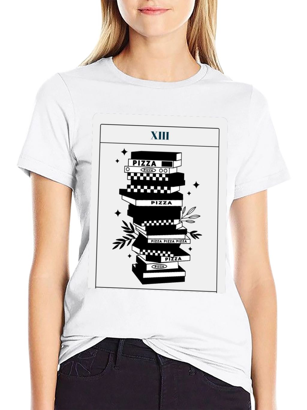 Pizza Tarot T-Shirt - Death Card Parody