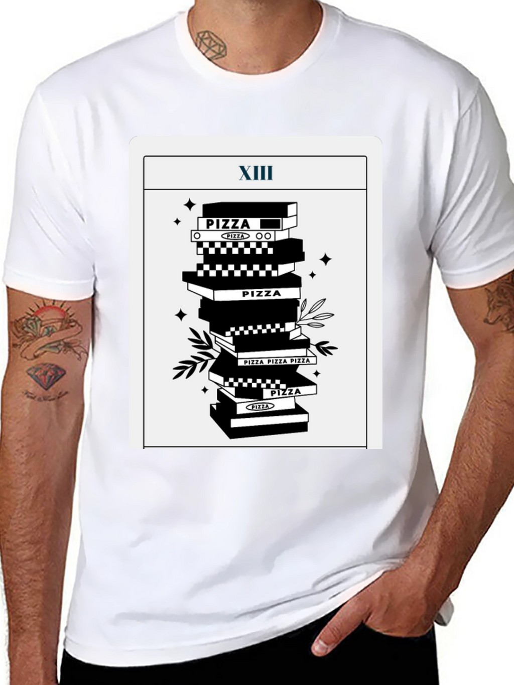 Pizza Tarot T-Shirt - Death Card Parody