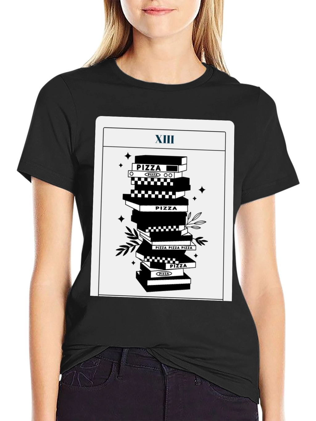 Pizza Tarot T-Shirt - Death Card Parody