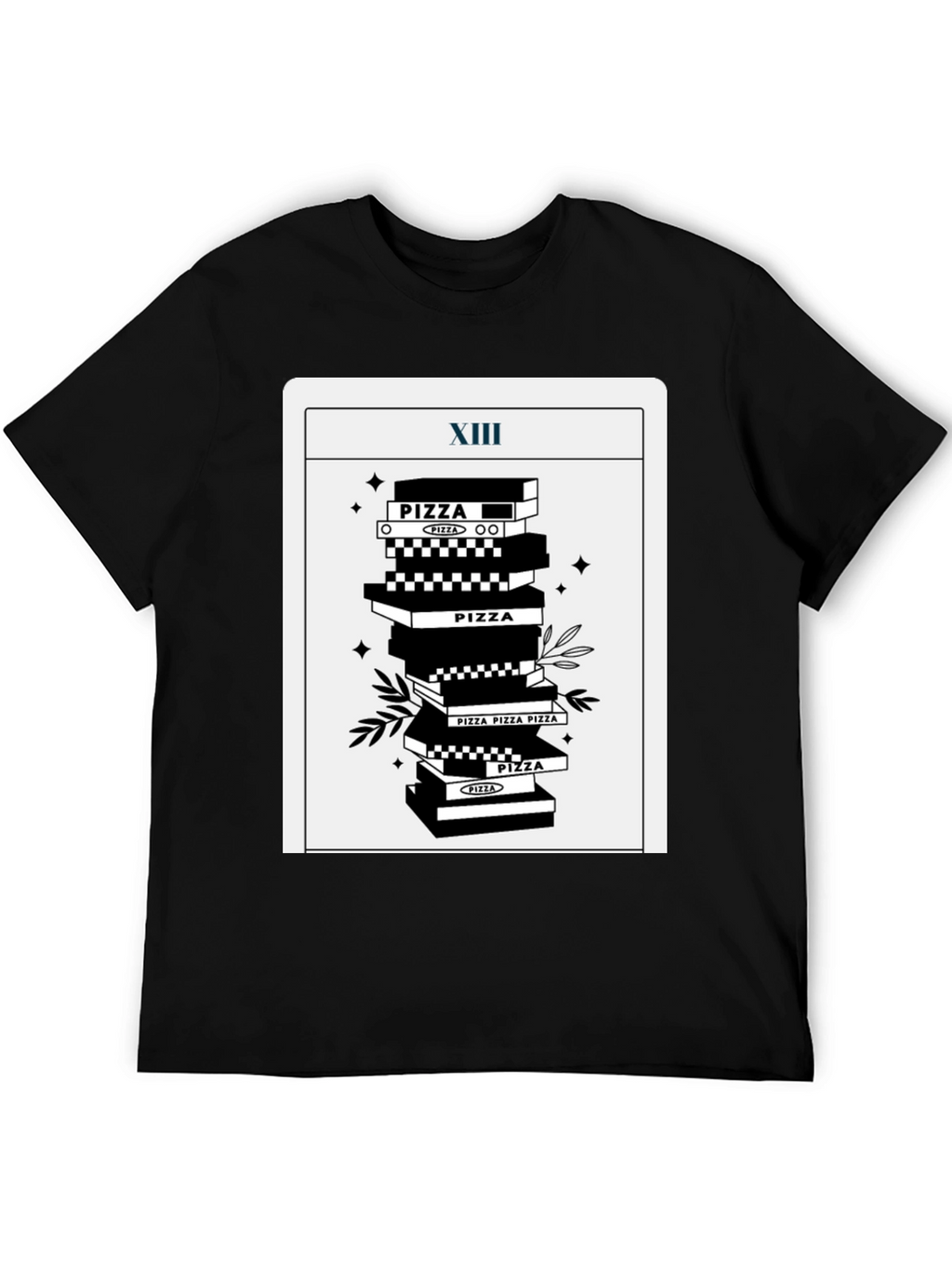 Pizza Tarot T-Shirt - Death Card Parody