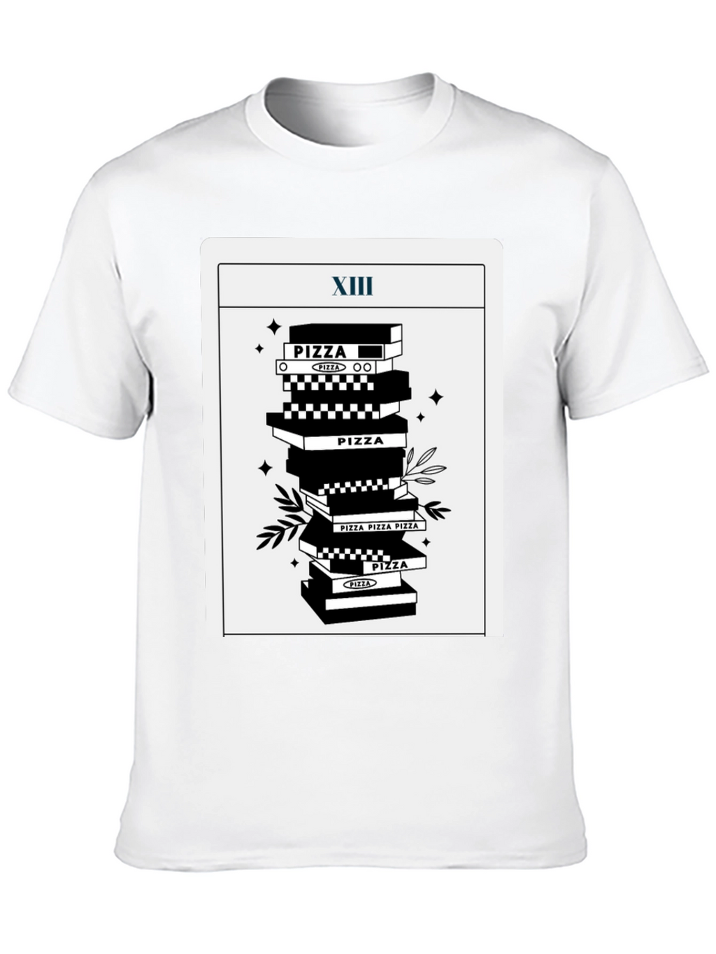 Pizza Tarot T-Shirt - Death Card Parody