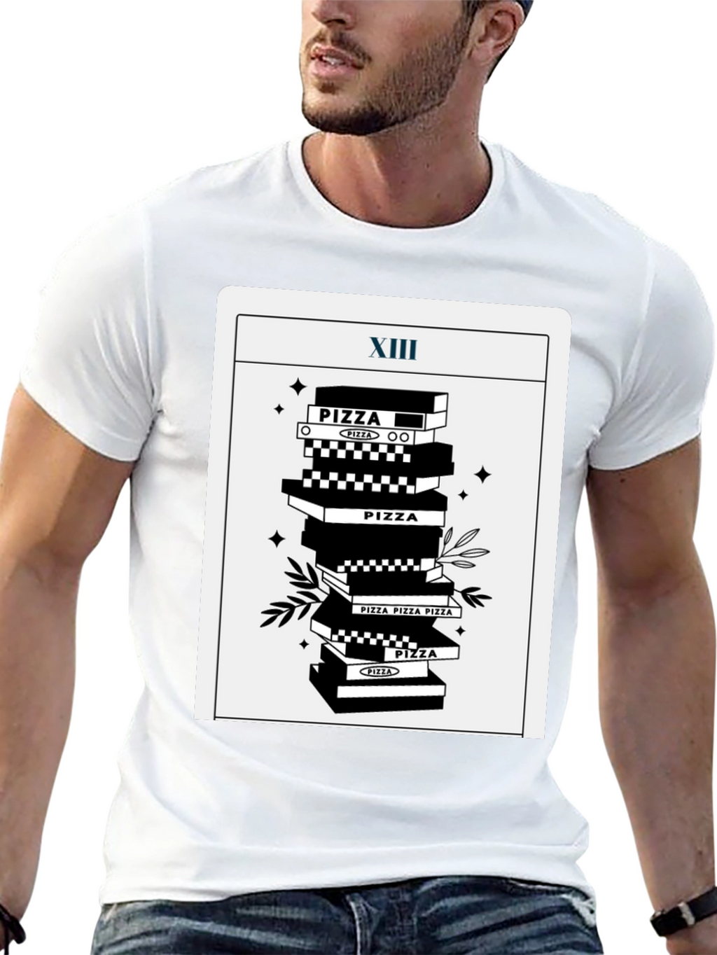 Pizza Tarot T-Shirt - Death Card Parody