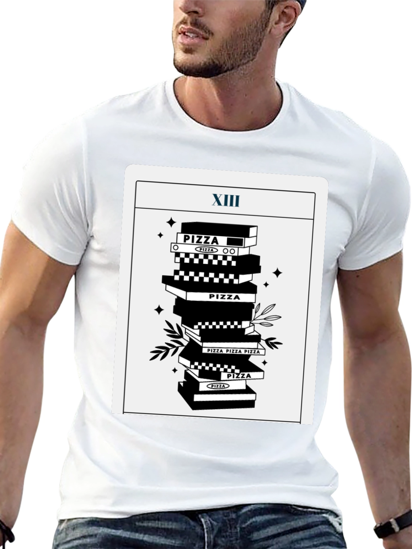 Pizza Tarot T-Shirt - Death Card Parody